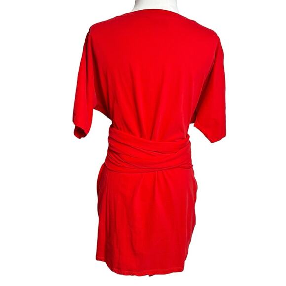 L'Academie The Nani Mini Dress in Red Orange Sz L - Picture 5 of 9